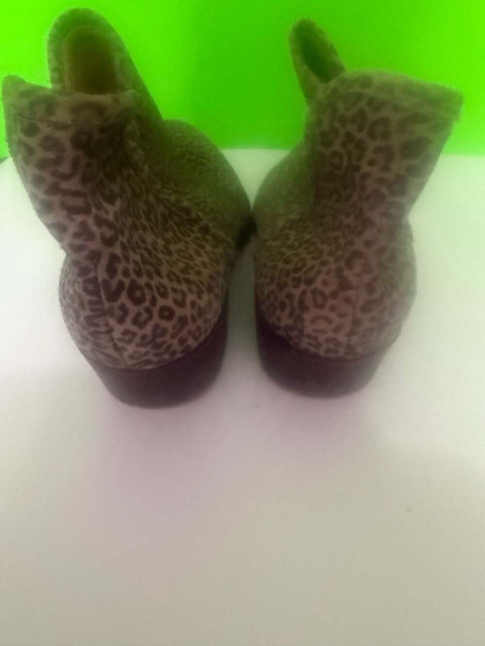 Lucky Brand Women's Leopard Print Suede Ankle Booties - Picture 3 of 5